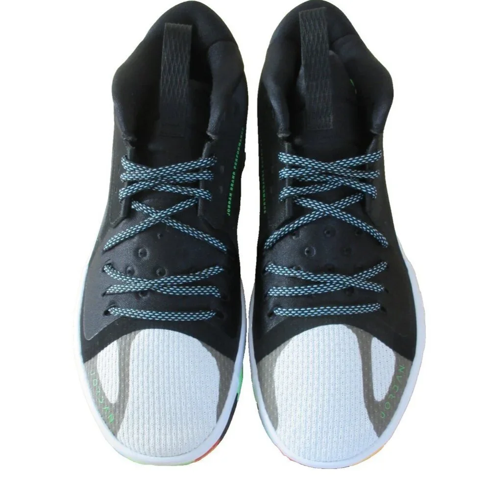 Jordan Men's Zoom Separate Basketball Shoes Black Laser Green Strike Sizes NIB